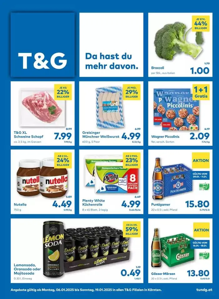 Tolles Angebot für alle Kunden von 8. Jänner bis 15. Jänner 2025 - Flugblätt seite  1