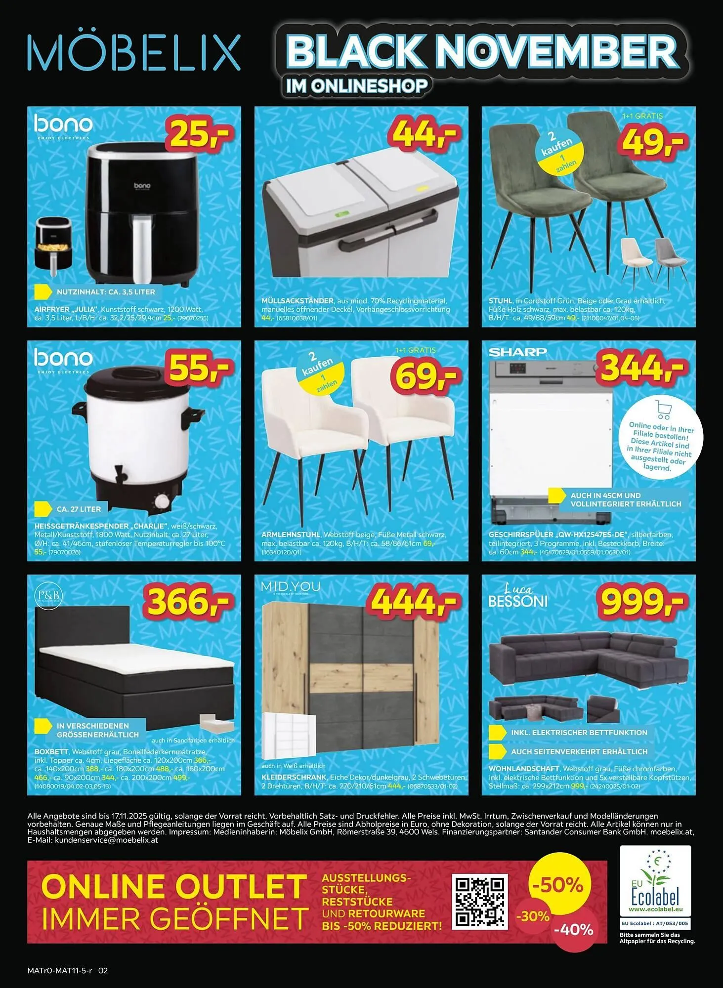 Möbelix Prospekt von 11. November bis 18. November 2025 - Flugblätt seite 2