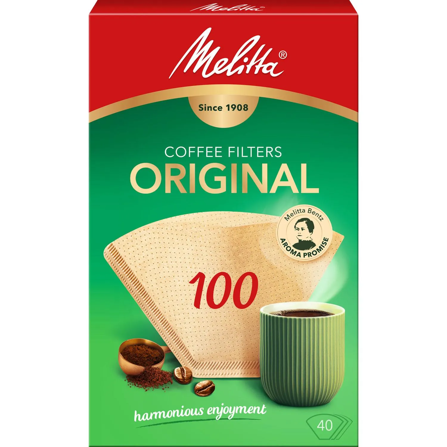 Melitta® Original, 100, braun, 40 St.