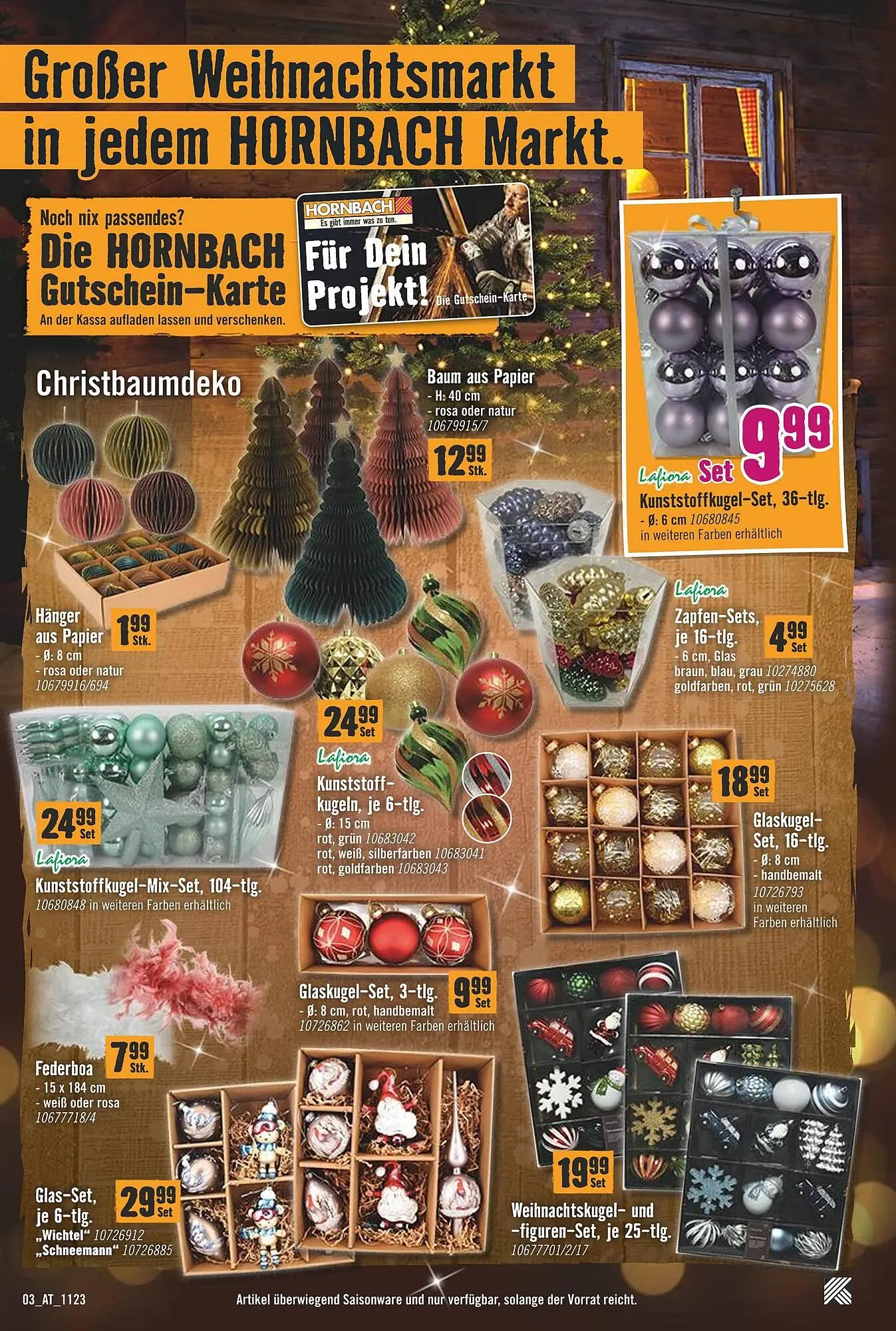 Hornbach Flugblatt von 6. Dezember bis 22. Dezember 2023 - Flugblätt seite 3