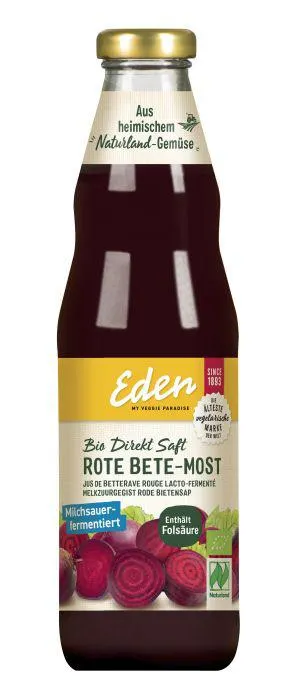 Eden my veggie paradise Bio Direkt Saft Rote Bete-Most 750ml