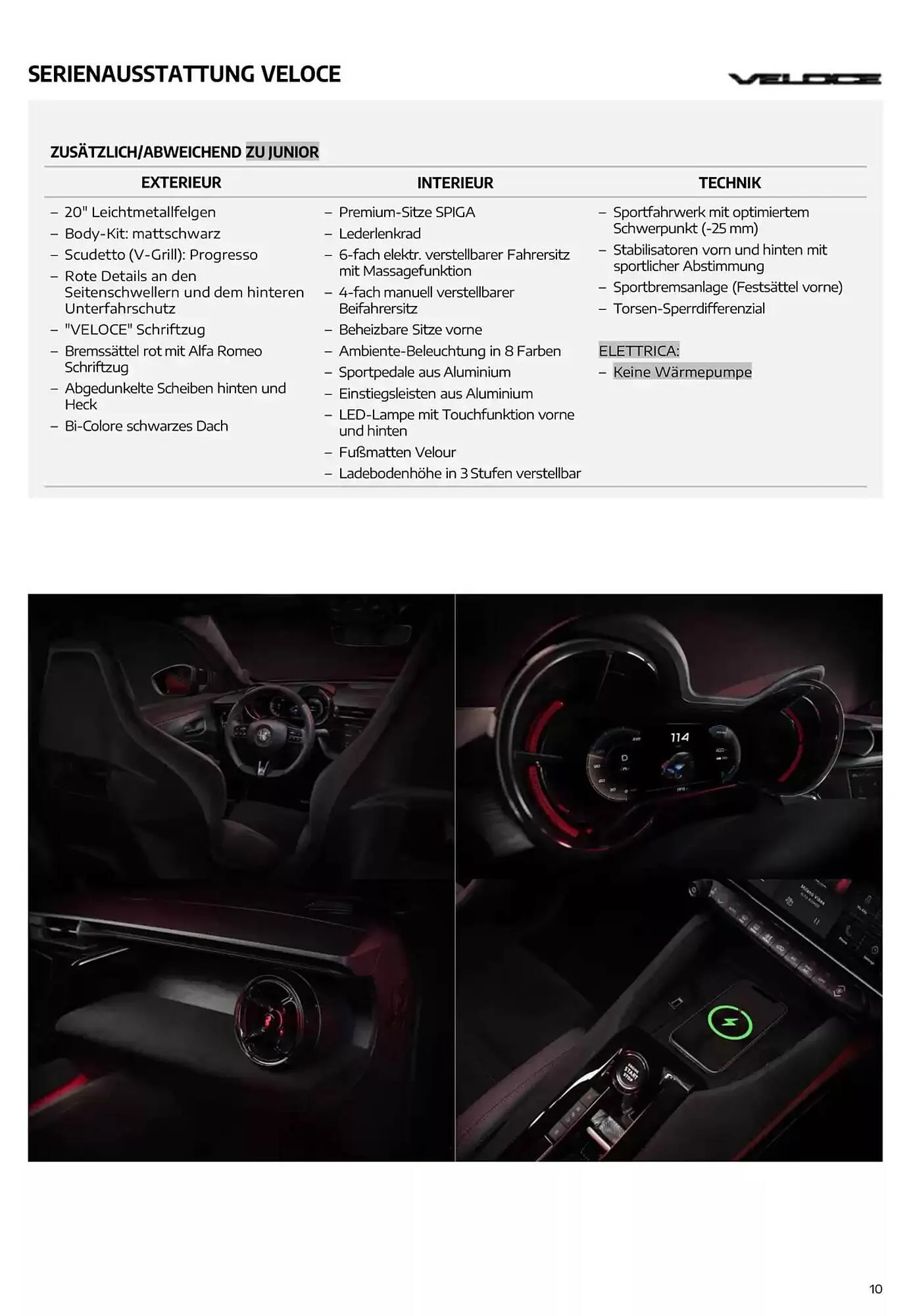 Alfa Romeo Junior Flugblatt von 7. Dezember bis 7. Dezember 2025 - Flugblätt seite  10