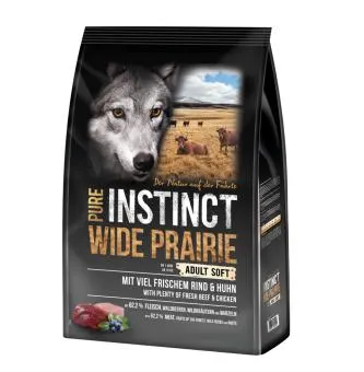 PURE INSTINCT WIDE PRAIRIE SOFT mit Rind, Huhn für Hunde 4 kg