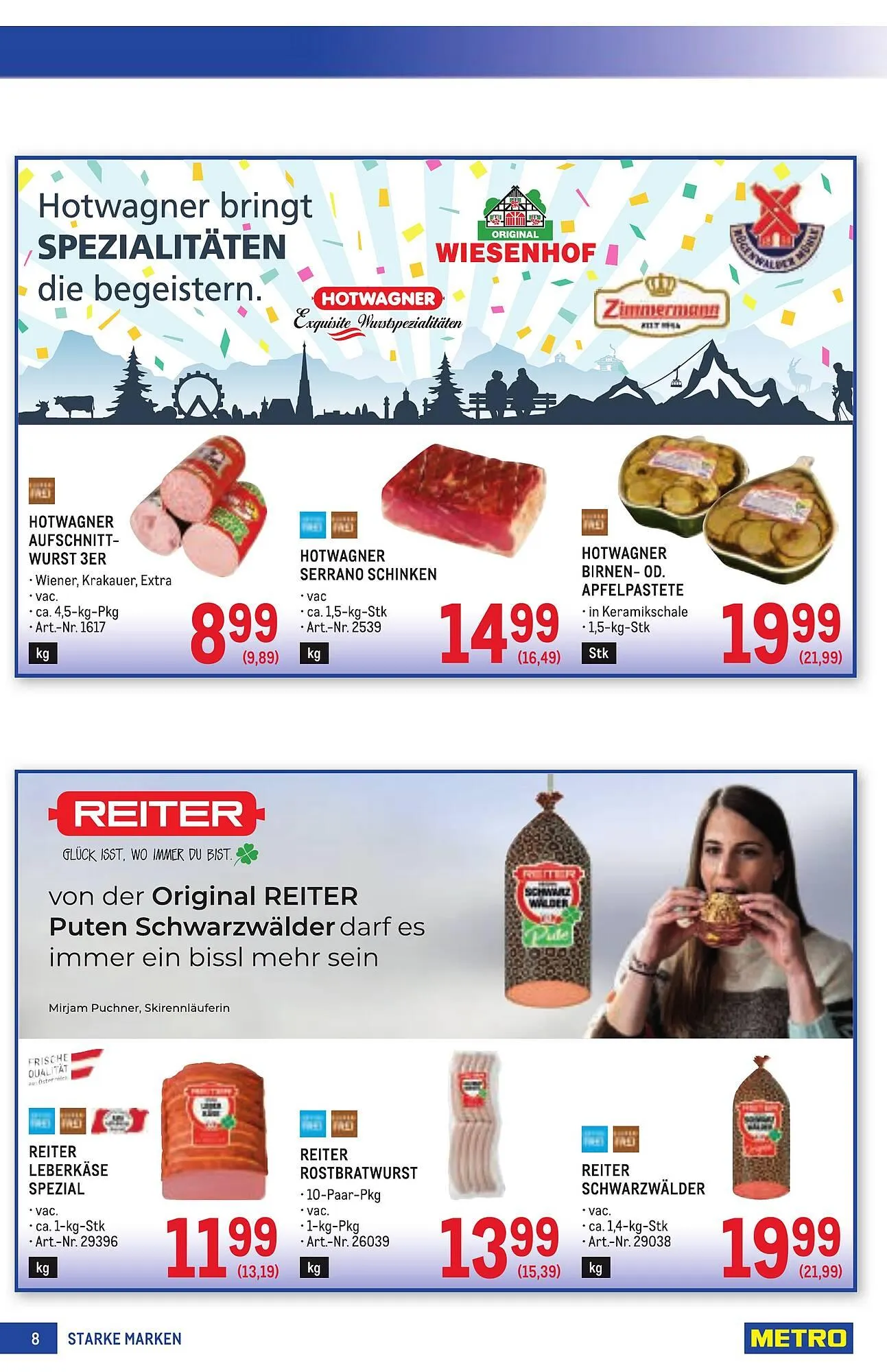 Metro Flugblatt von 11. Dezember bis 7. Jänner 2026 - Flugblätt seite 8