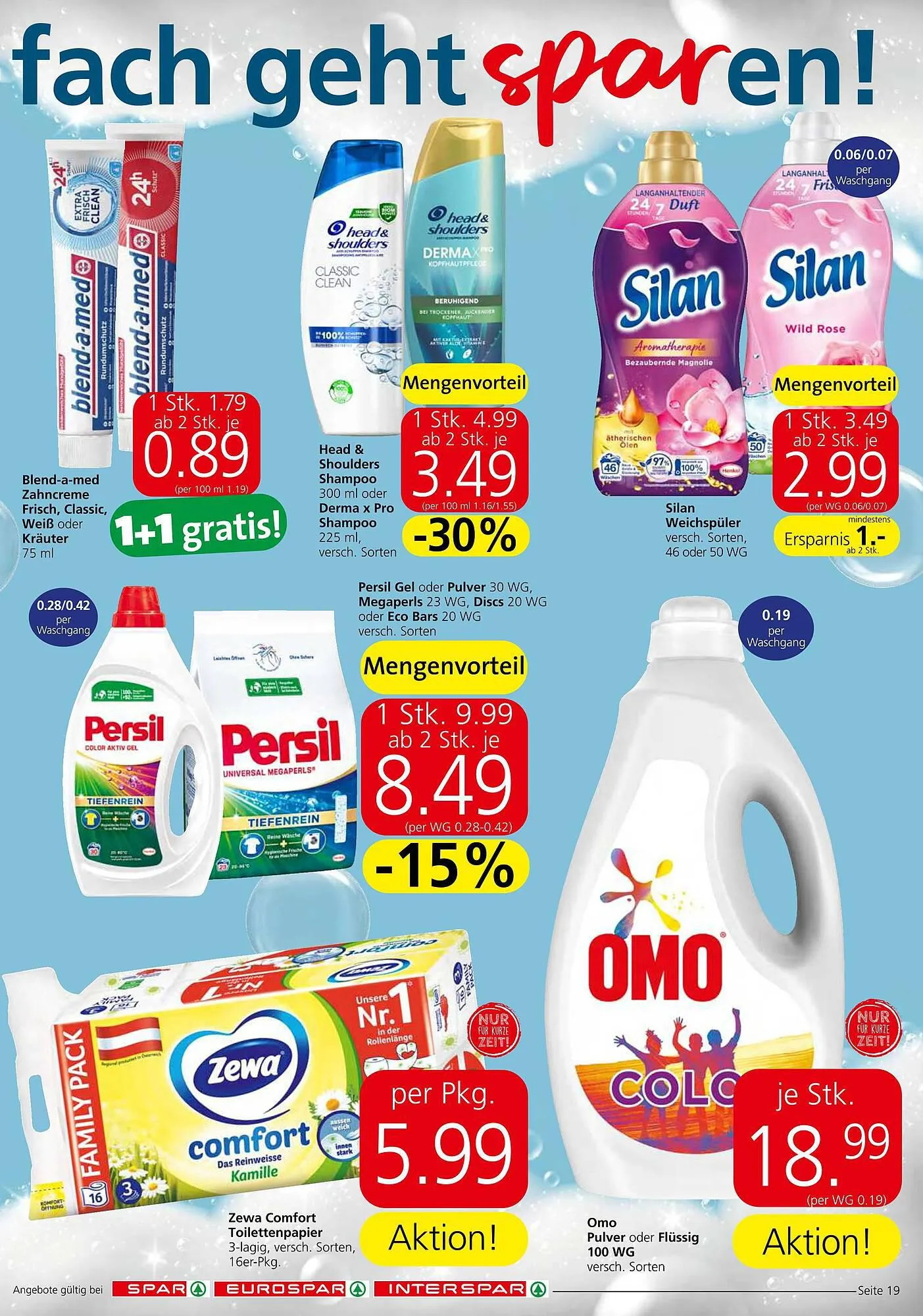 Spar Flugblatt von 31. August bis 13. September 2023 - Flugblätt seite 19