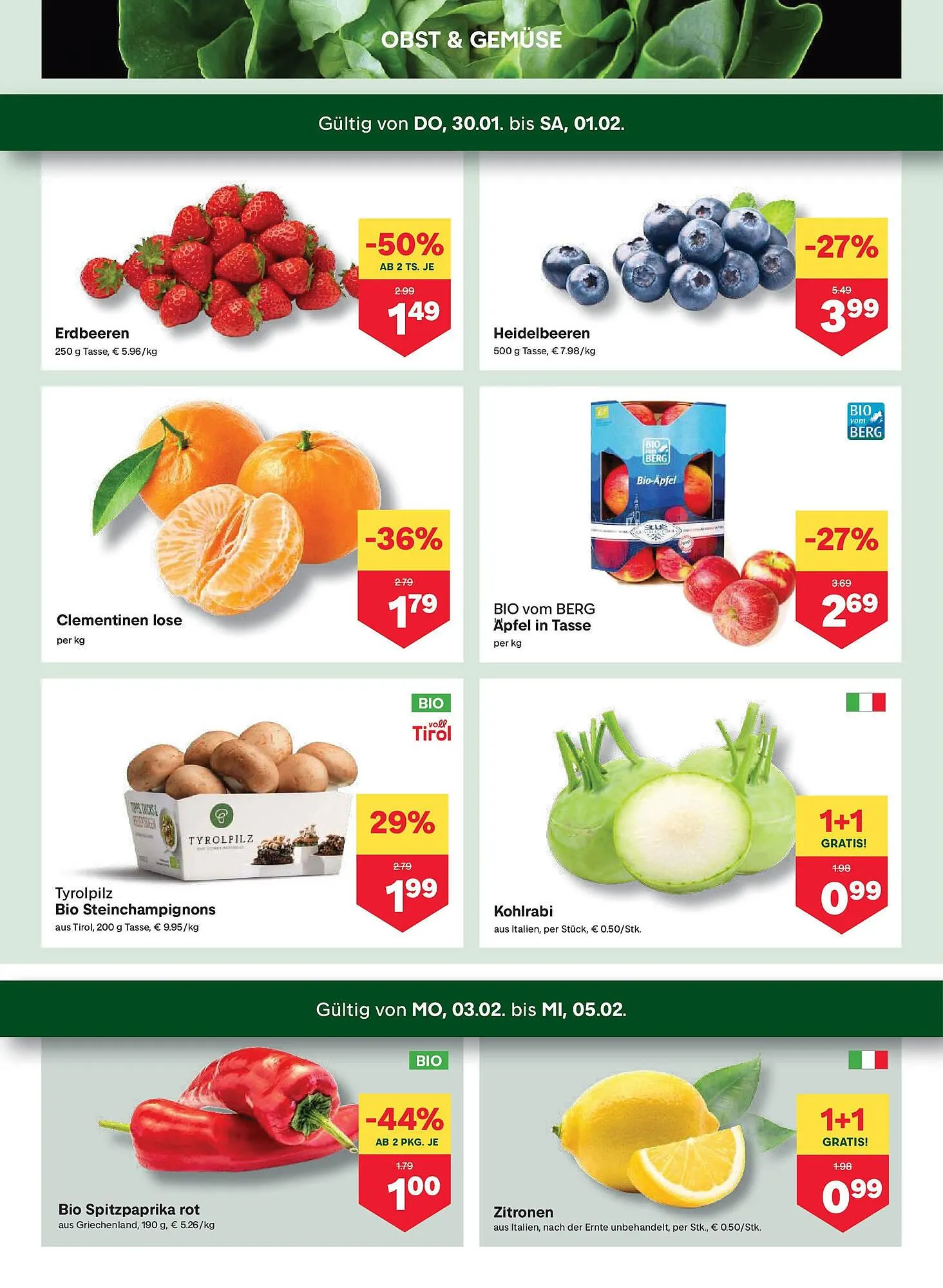 MPreis Flugblatt von 30. Jänner bis 5. Februar 2025 - Flugblätt seite 2