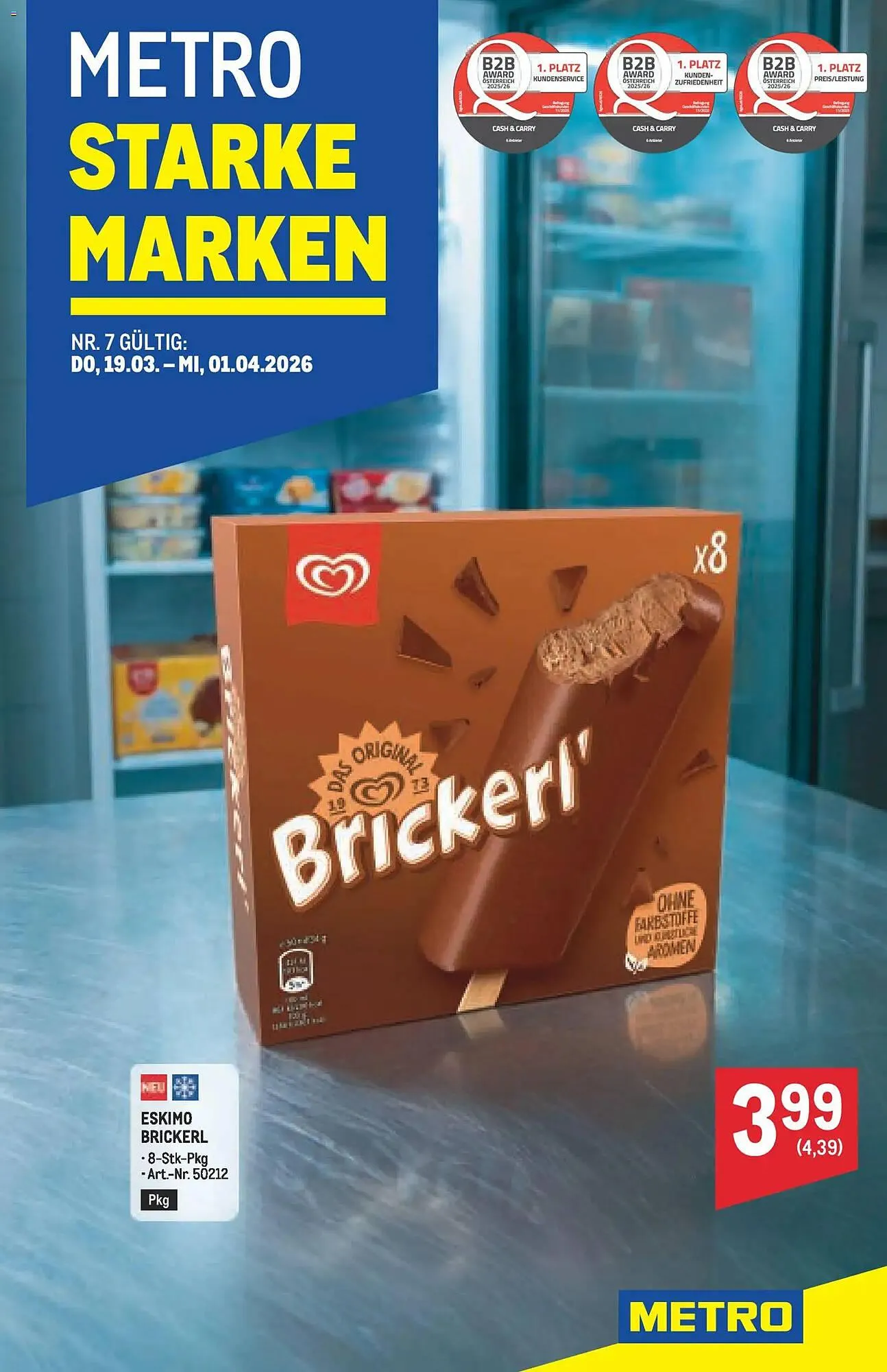 Metro Flugblatt von 19. März bis 1. April 2026 - Flugblätt seite  1