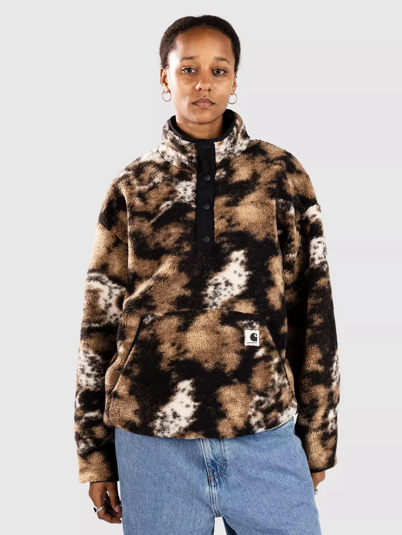 Elliot High Neck Liner Half-Zip Fleece Pullover