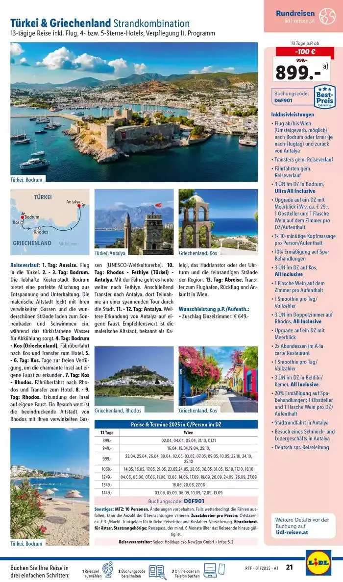 Aktuelle Reiseprospekte Themenprospekt Jänner von 14. Jänner bis 15. Februar 2025 - Flugblätt seite  21