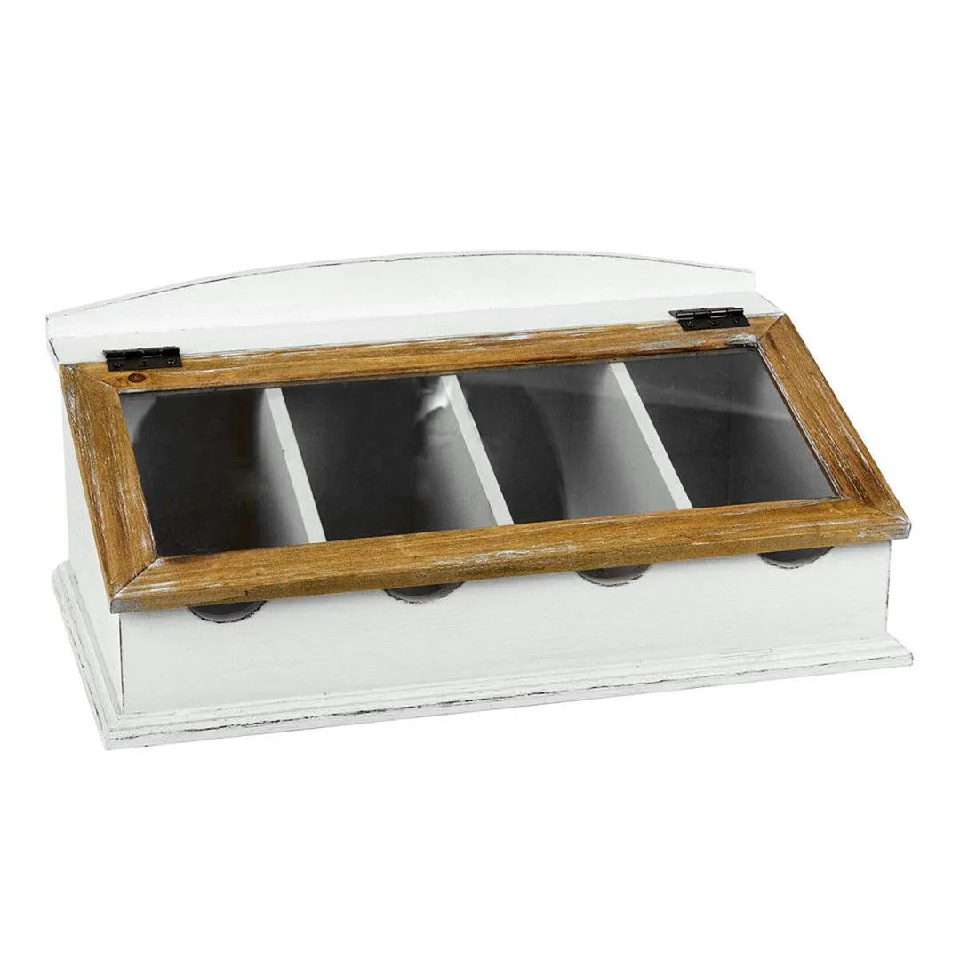 Besteckkasten mit Glasdeckel