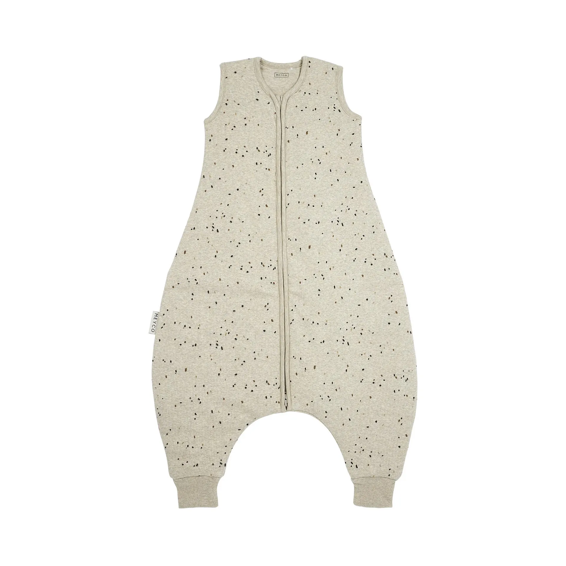 Winter Schlafoverall Jumper Rib Mini Spot Sand Melange 92cm