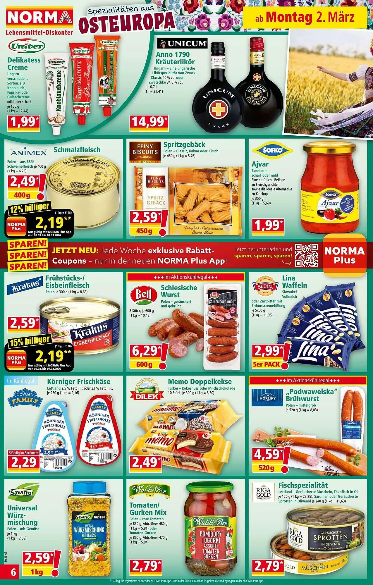 Norma Prospekt von 2. März bis 8. März 2026 - Flugblätt seite  6