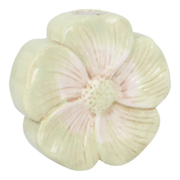 Vase Blume, grün, 14.5 cm