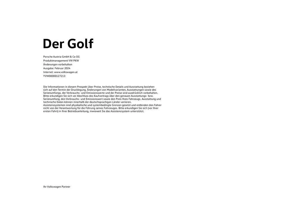 Volkswagen GOLF von 16. Februar bis 16. Februar 2025 - Flugblätt seite  48