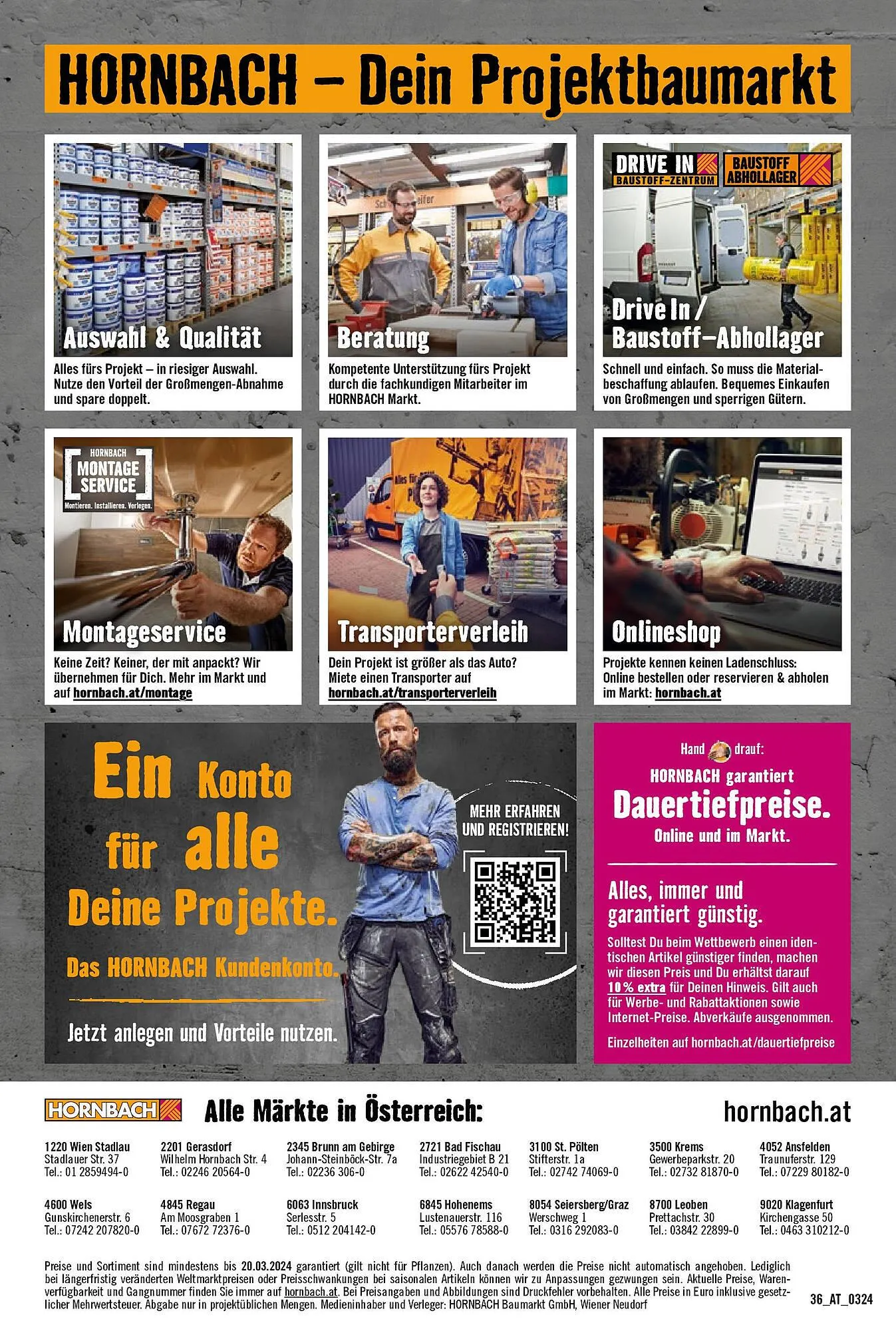 Hornbach Flugblatt von 5. März bis 5. April 2024 - Flugblätt seite 36