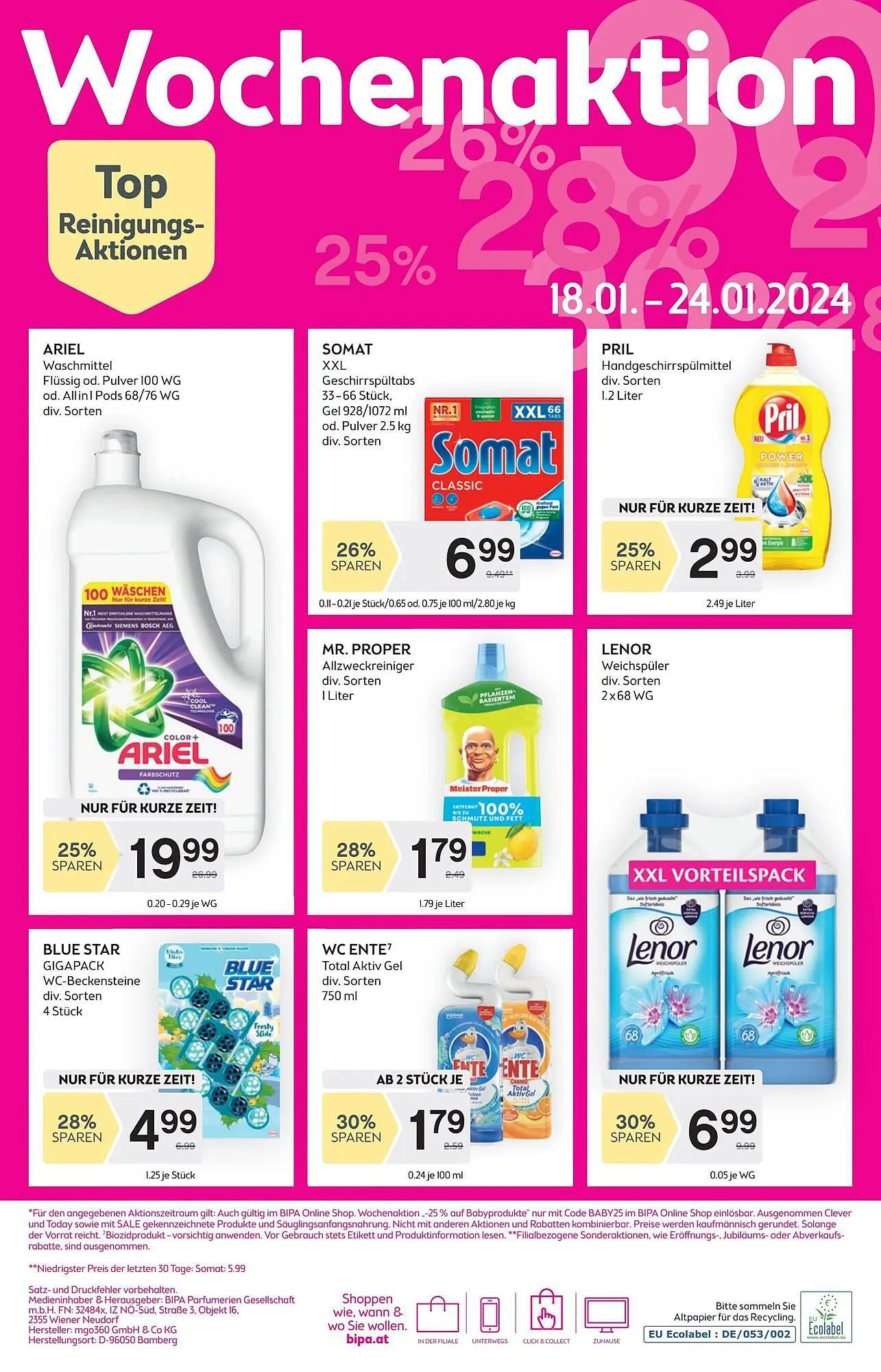 Bipa Flugblatt von 18. Jänner bis 31. Jänner 2024 - Flugblätt seite 10