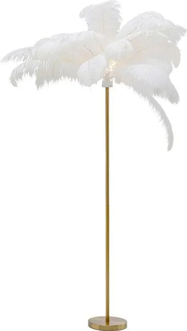 Stehleuchte Feather Palm Weiß 165cm