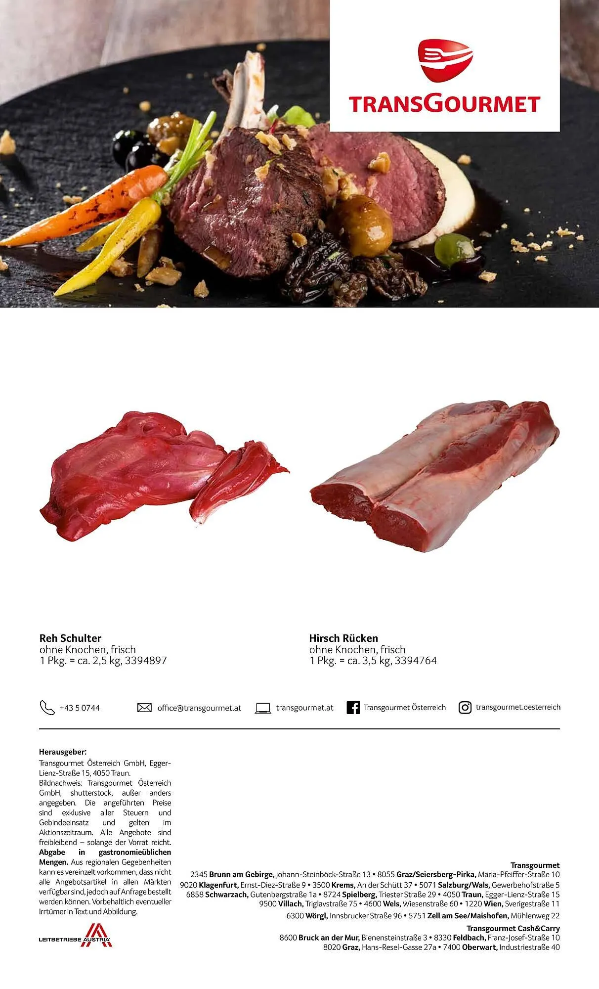Transgourmet Flugblatt von 1. September bis 27. Dezember 2025 - Flugblätt seite  20