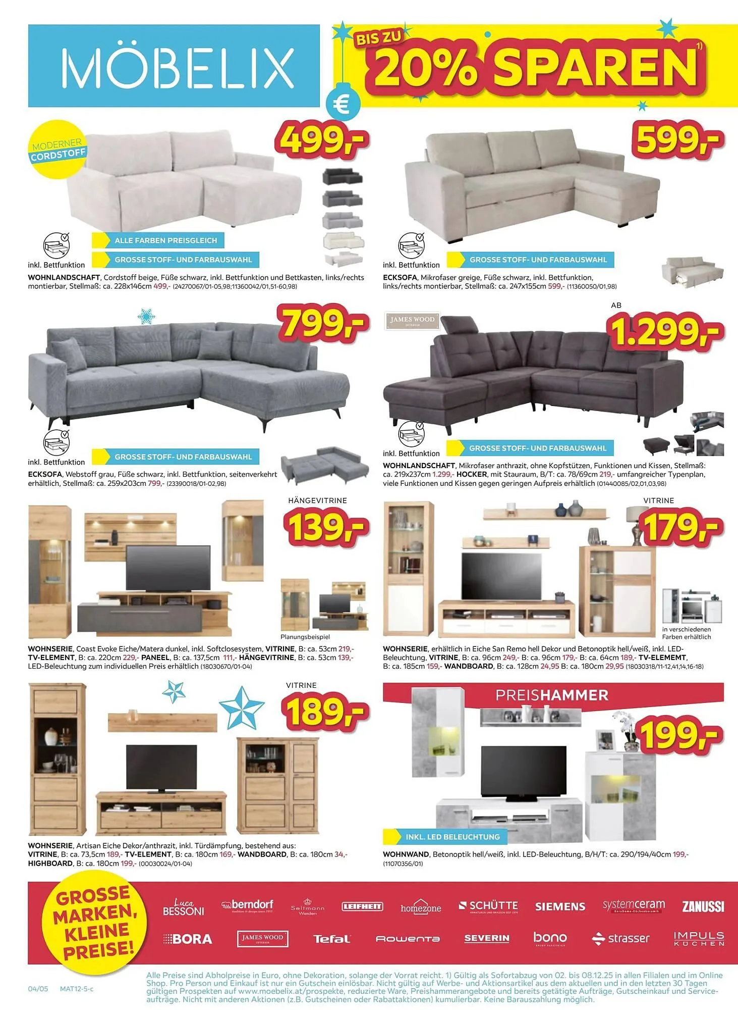 Möbelix Prospekt von 2. Dezember bis 8. Dezember 2025 - Flugblätt seite  4