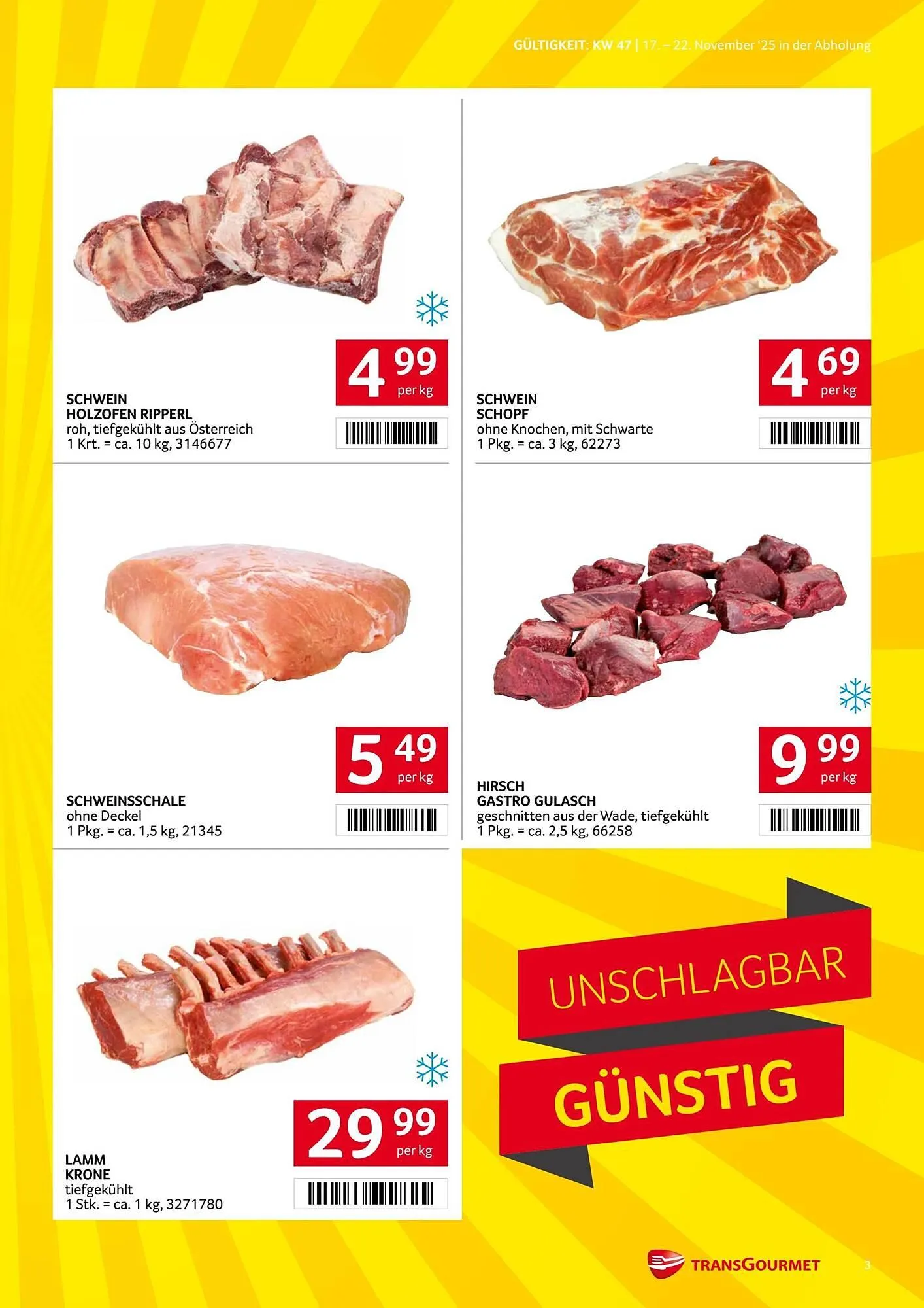 Transgourmet Flugblatt von 17. November bis 23. November 2025 - Flugblätt seite  3