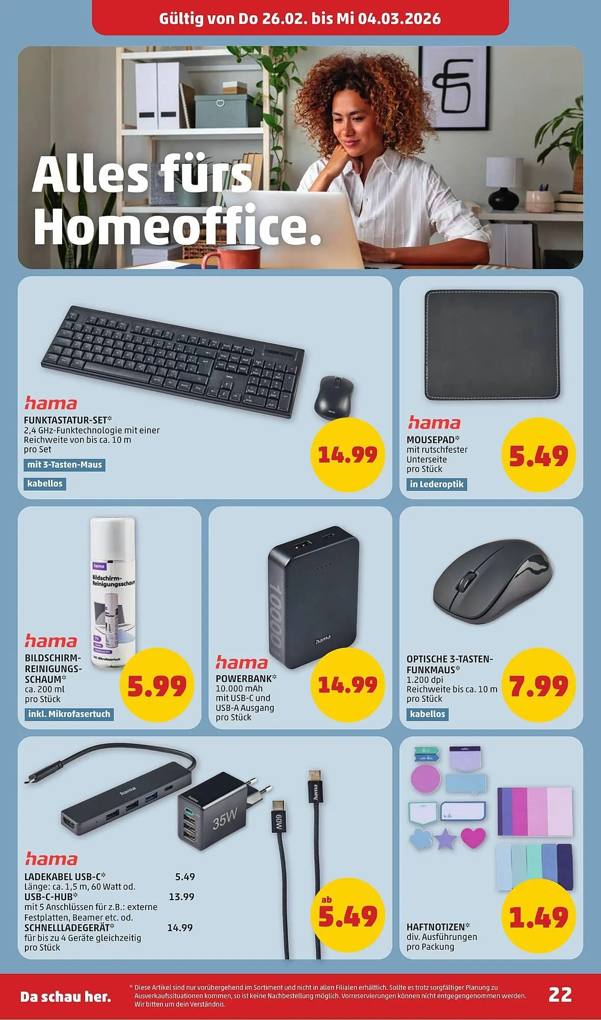 PENNY Flugblatt von 26. Februar bis 4. März 2026 - Flugblätt seite  22