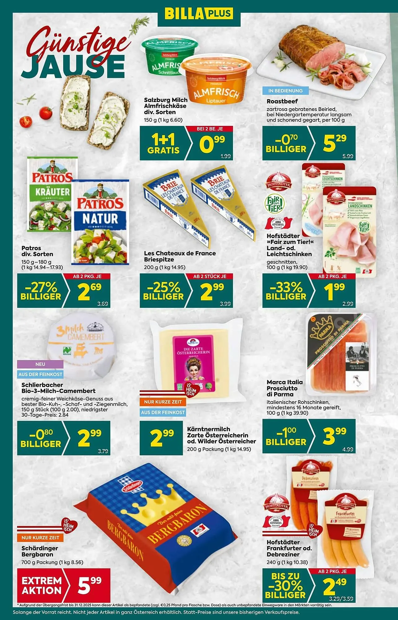 Billa Flugblatt von 30. Oktober bis 6. November 2025 - Flugblätt seite  12