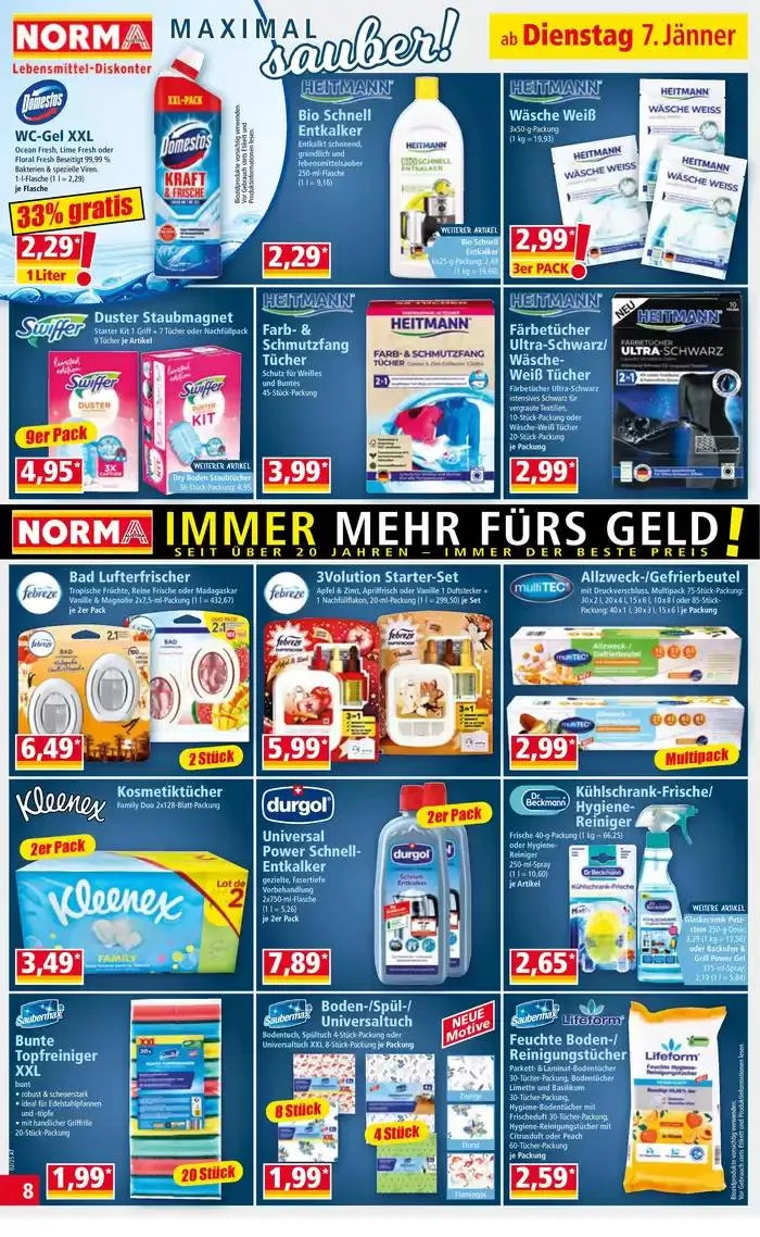 Exklusive Schnäppchen von 7. Jänner bis 11. Jänner 2025 - Flugblätt seite 8