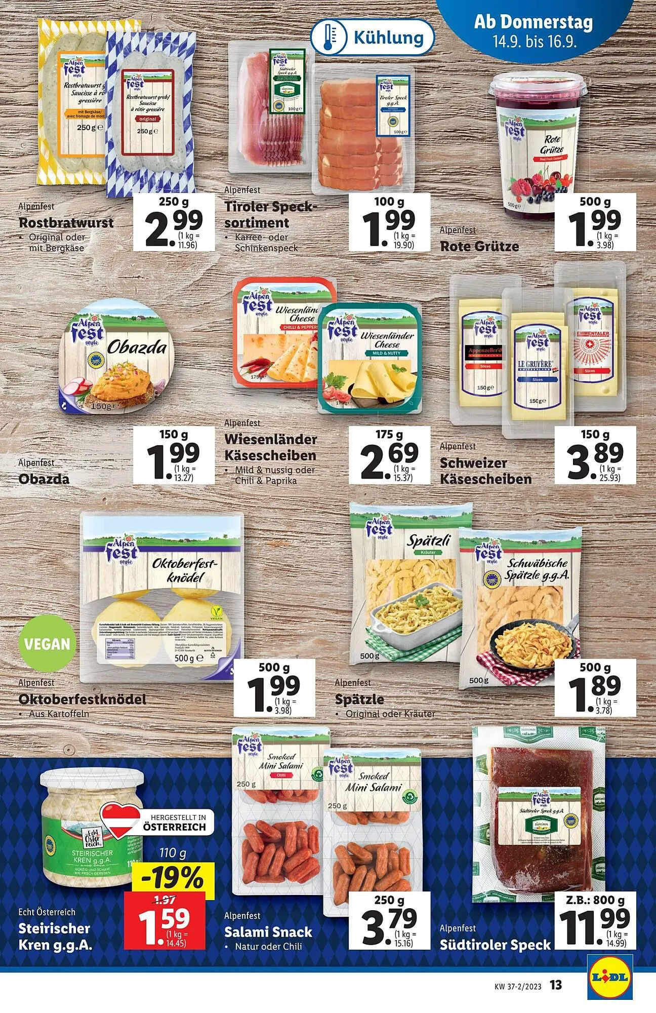 Lidl Flugblatt von 13. September bis 20. September 2023 - Flugblätt seite 13
