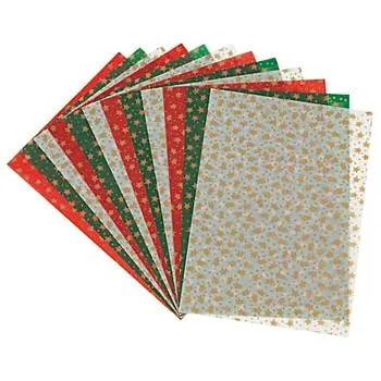 buttinette Transparentpapier "Sterne", 21 x 29,7 cm, 12 Blatt