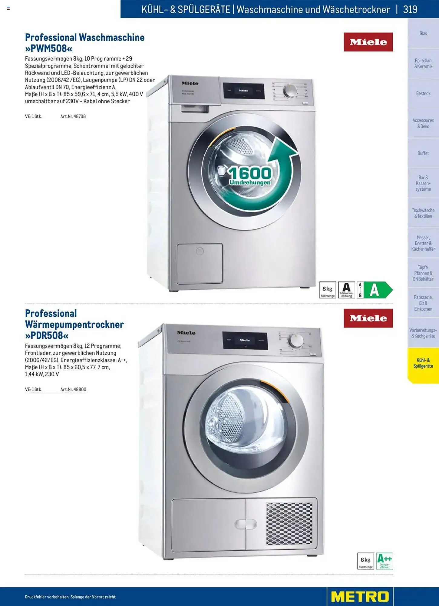 Metro Flugblatt von 2. Dezember bis 31. Dezember 2025 - Flugblätt seite  319
