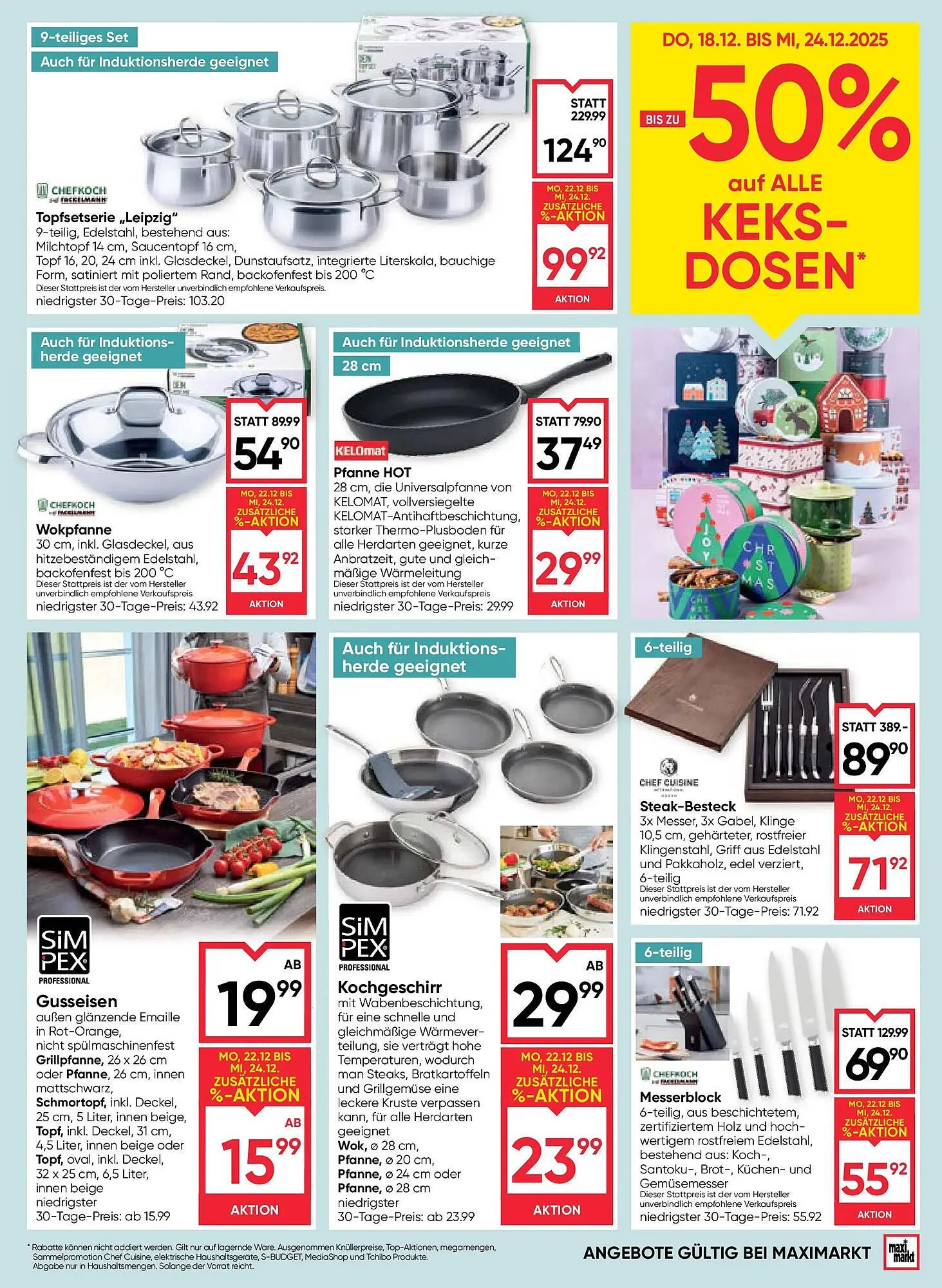 Maximarkt Flugblatt von 18. Dezember bis 24. Dezember 2025 - Flugblätt seite  21