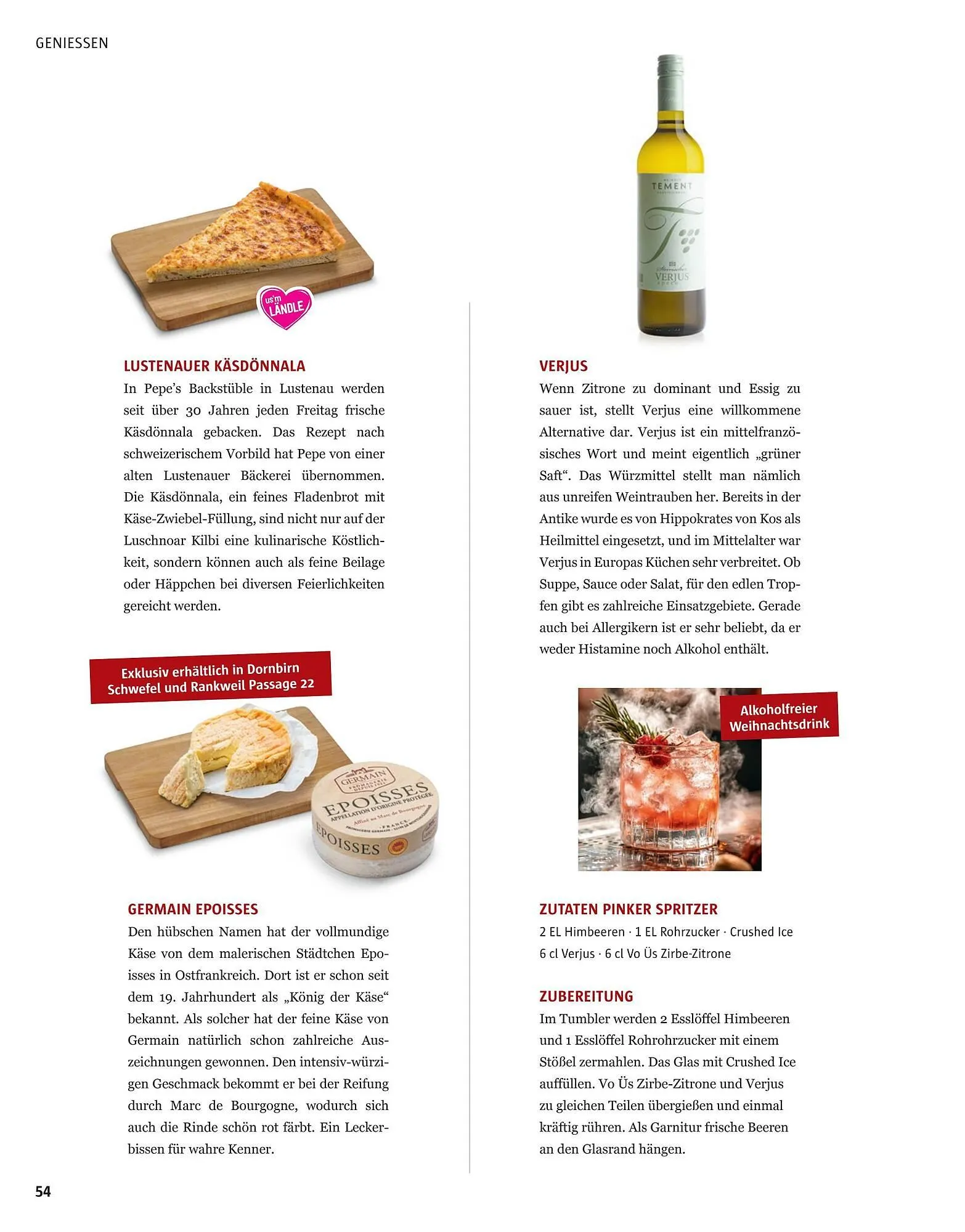 Sutterlüty Flugblatt von 19. November bis 9. Dezember 2024 - Flugblätt seite  54