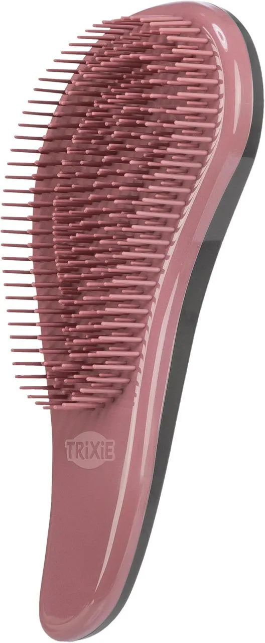 TRIXIE Softbürste 19 cm pink/schwarz