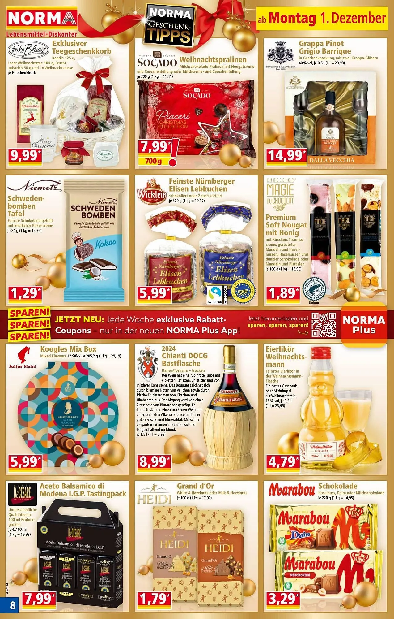 Norma Prospekt von 1. Dezember bis 7. Dezember 2025 - Flugblätt seite 8