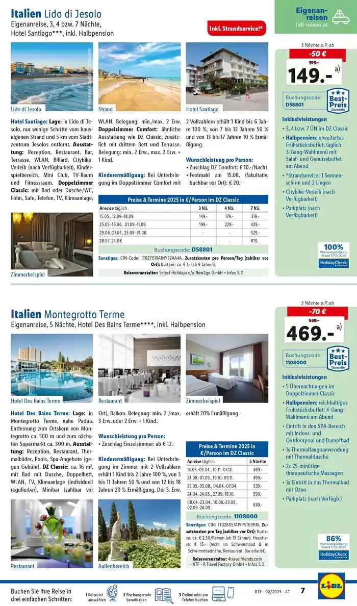 Aktuelle Reiseprospekte Themenprospekt Februar von 12. Februar bis 15. März 2025 - Flugblätt seite 7