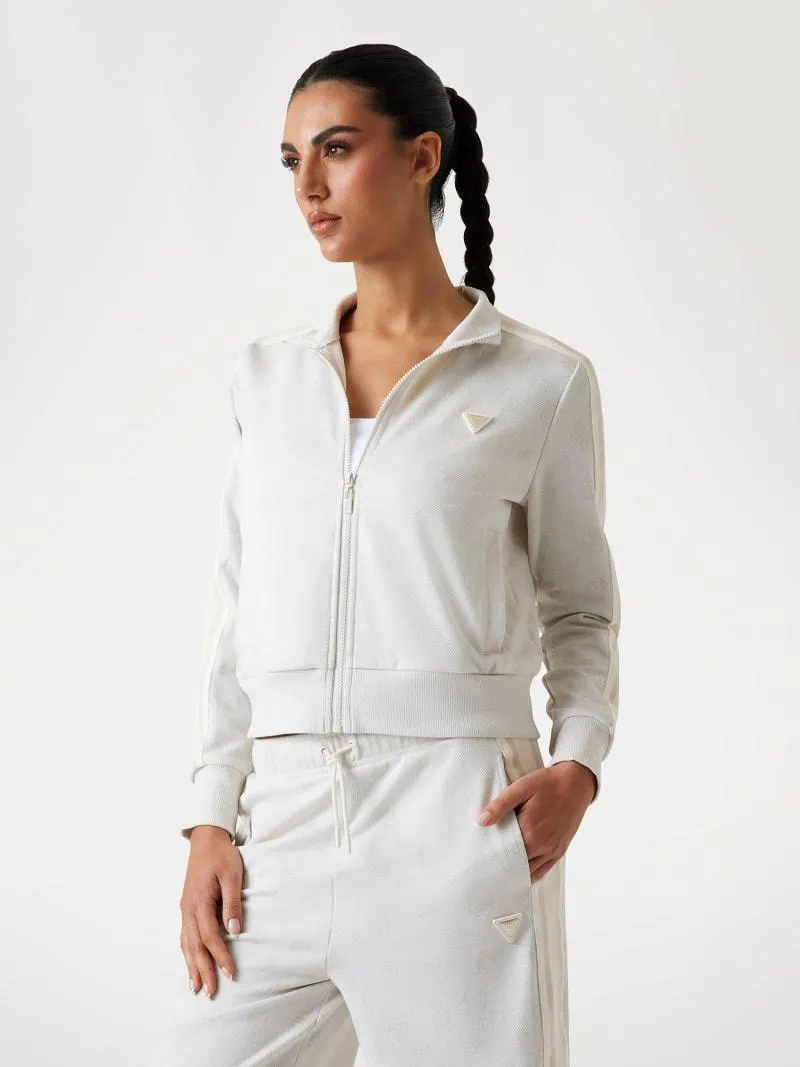 Sweatjacke Allover-Logo