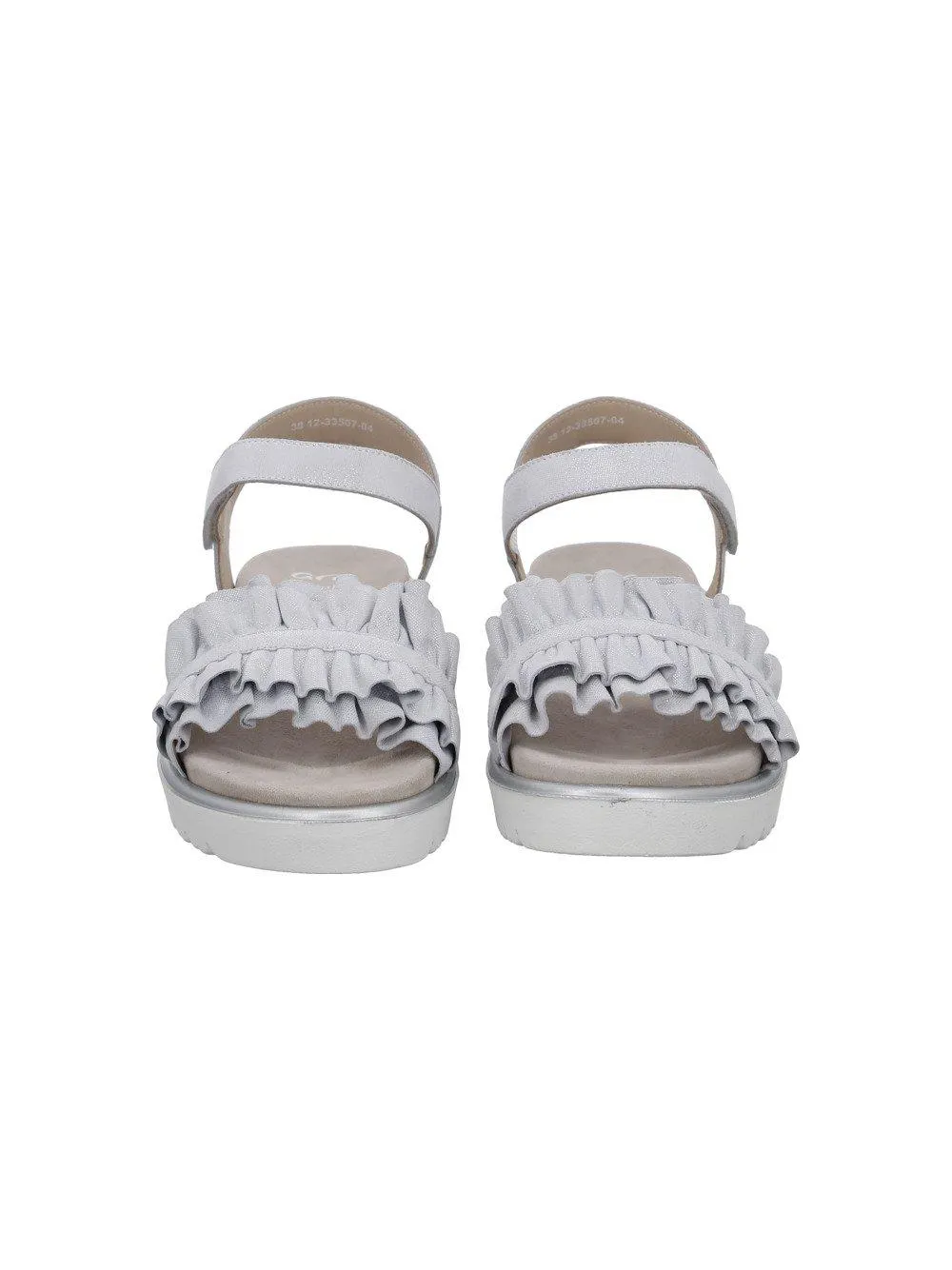 Sandale Bilbao weiß-grau