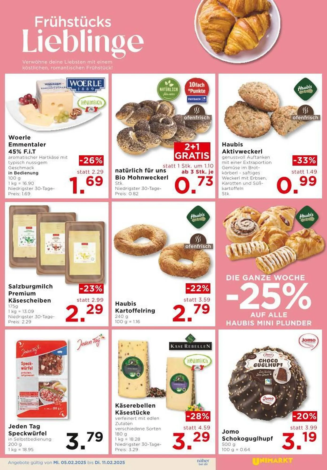 Unimarkt Flugblatt von 5. Februar bis 11. Februar 2025 - Flugblätt seite 5