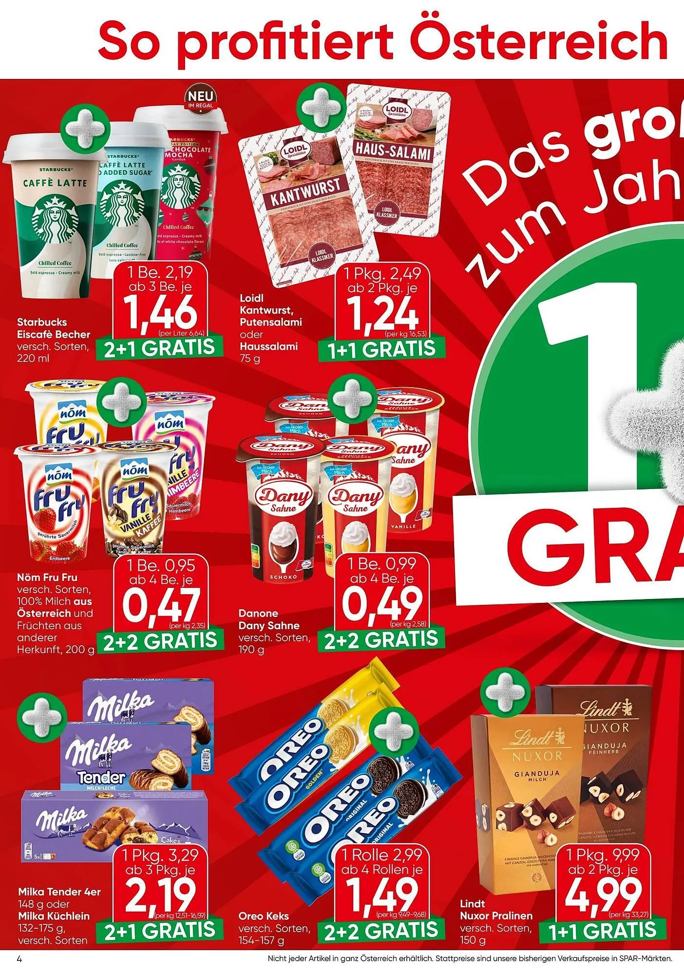 Spar Flugblatt von 15. Jänner bis 28. Jänner 2026 - Flugblätt seite  4