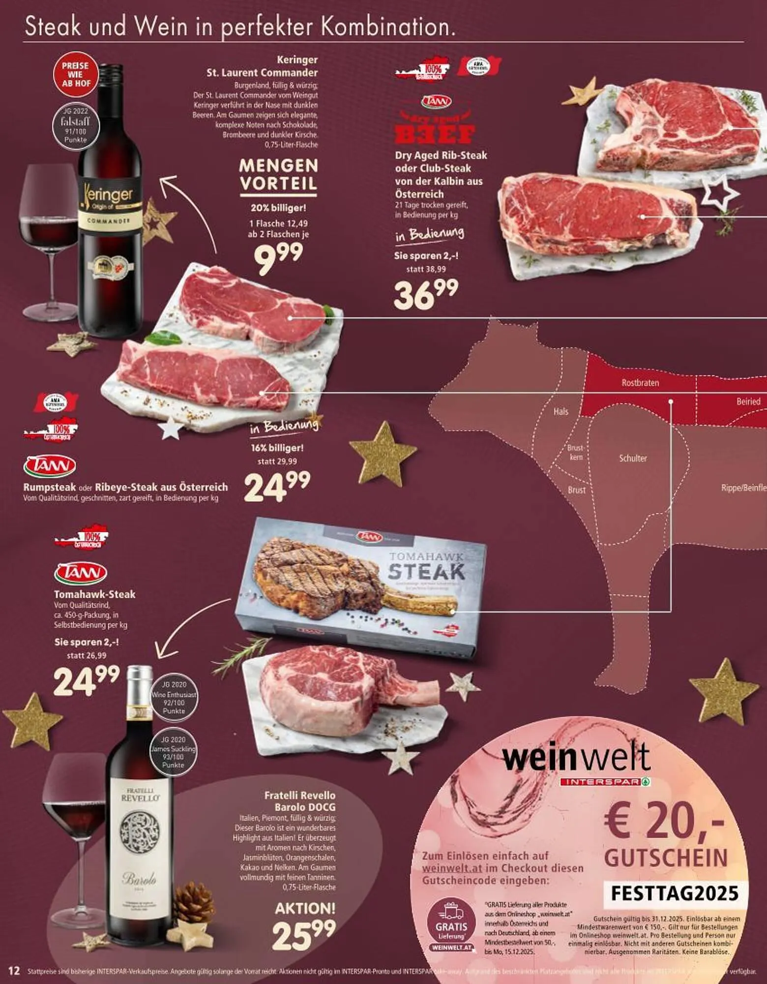 Interspar Flugblatt von 20. November bis 31. Dezember 2025 - Flugblätt seite  12