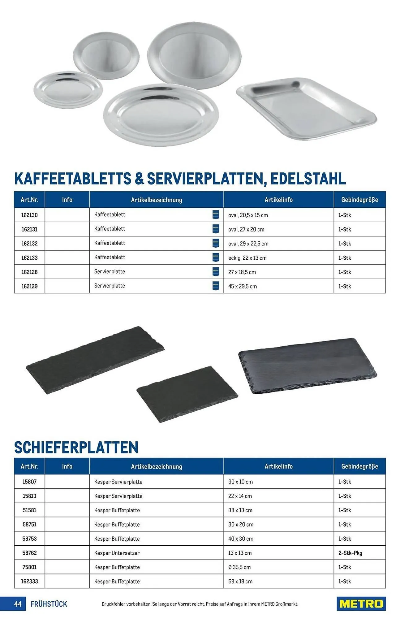 Metro Flugblatt von 18. März bis 1. April 2026 - Flugblätt seite  44