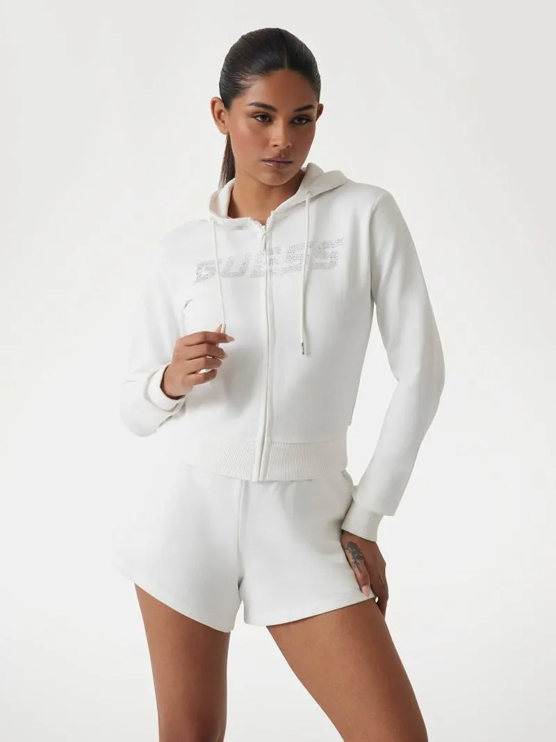 Hoodie mit Strass und Logo