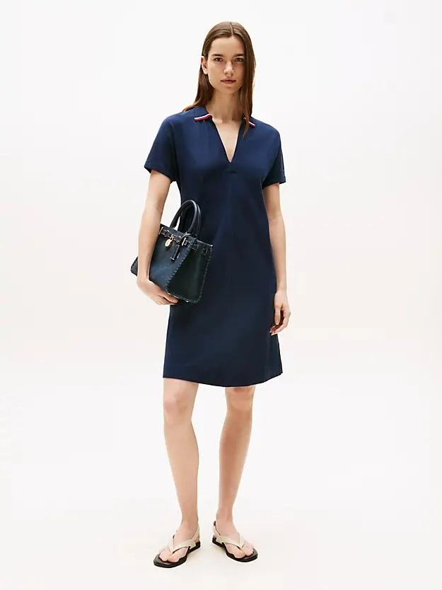 Fit-and-Flare Mini-Polokleid