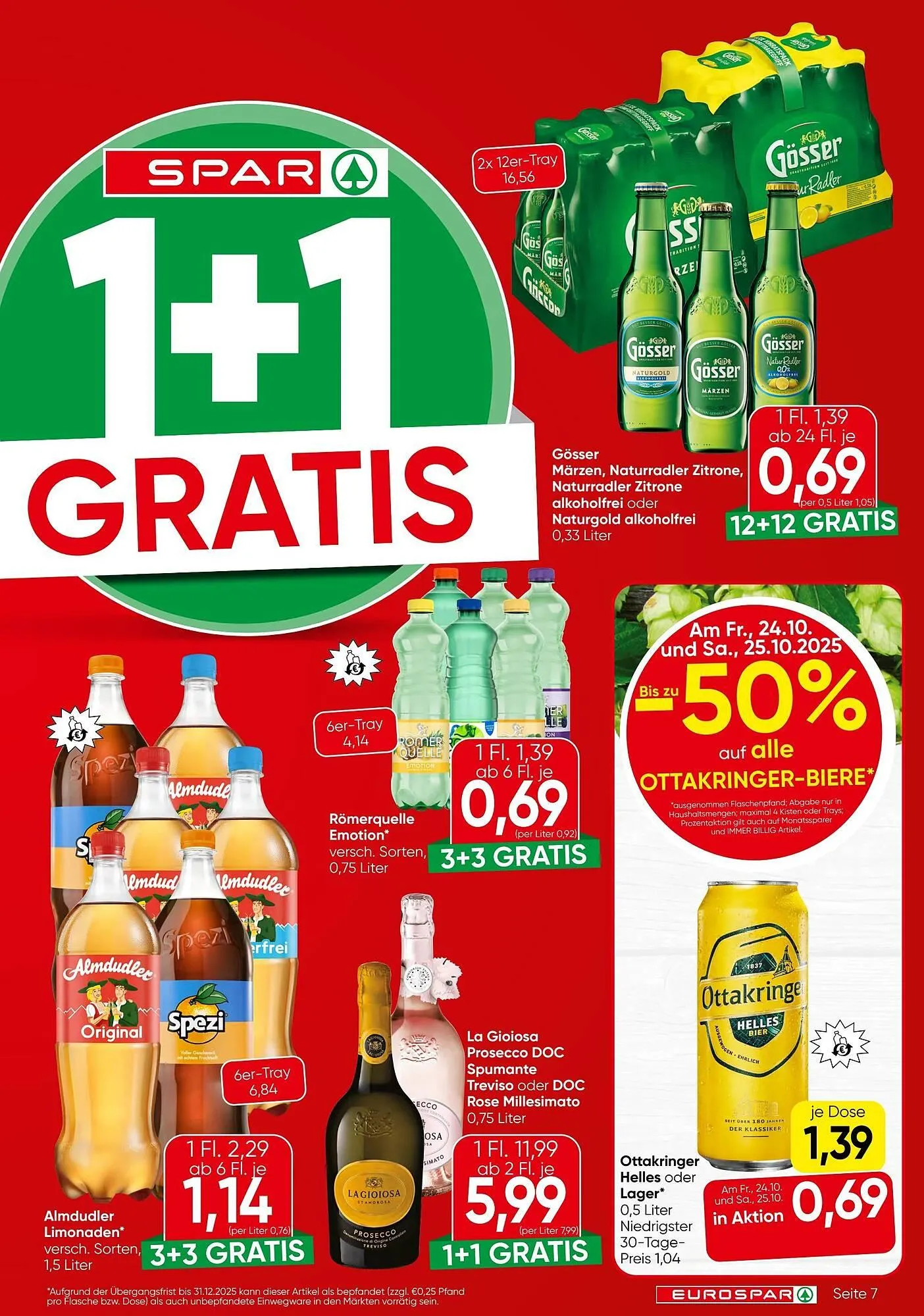 Eurospar Flugblatt von 23. Oktober bis 5. November 2025 - Flugblätt seite  7