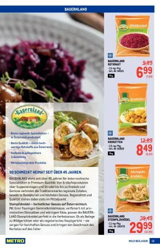 METRO Flugblatt Specials - Wild von 17. September bis 25. November 2026 - Flugblätt seite 13