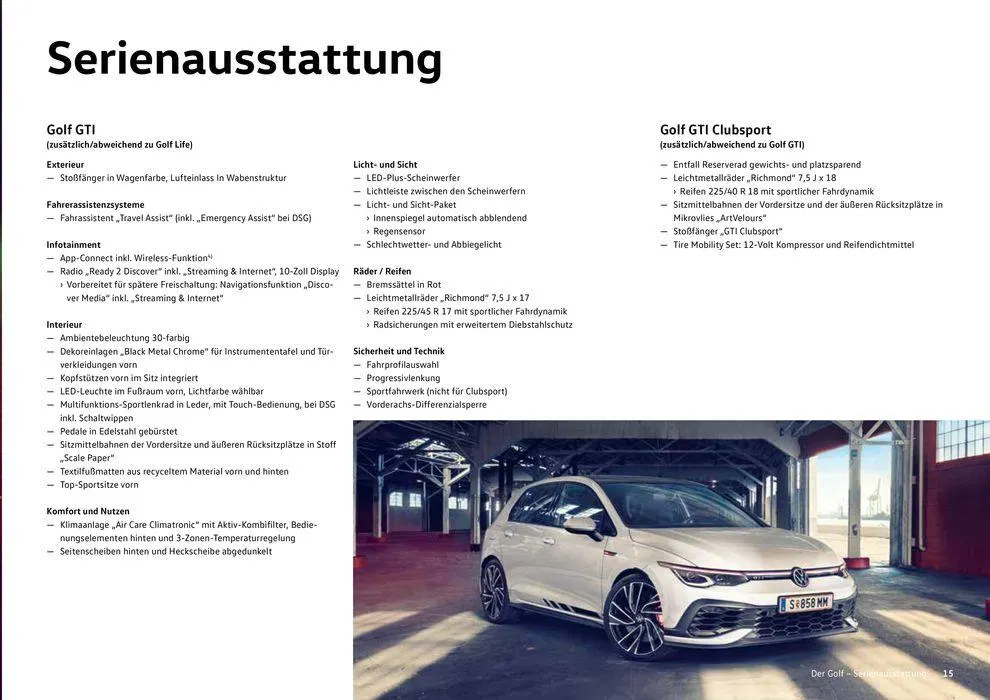 Volkswagen GOLF von 16. Februar bis 16. Februar 2025 - Flugblätt seite 15