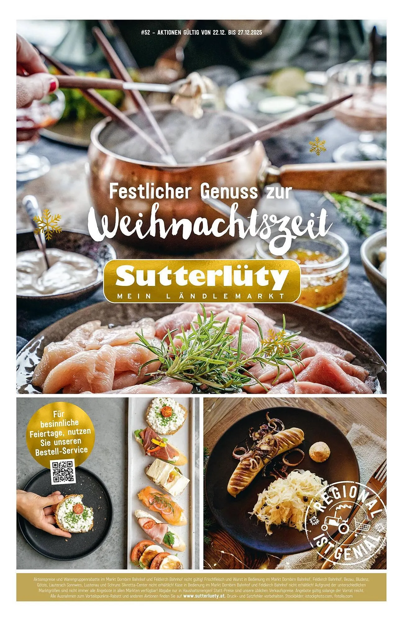 Sutterlüty Flugblatt von 22. Dezember bis 27. Dezember 2025 - Flugblätt seite 1