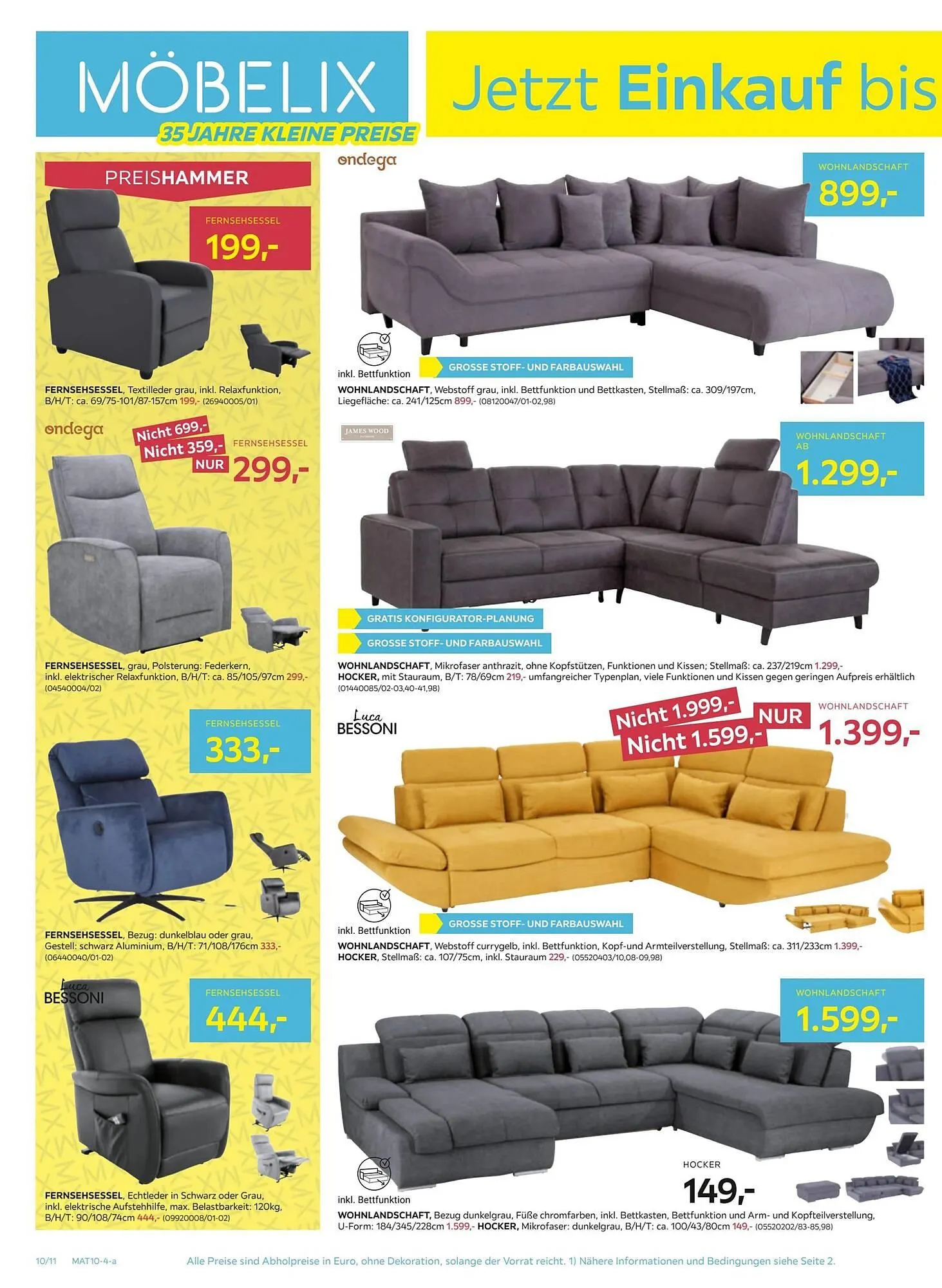 Möbelix Flugblatt von 30. September bis 9. Oktober 2024 - Flugblätt seite 10