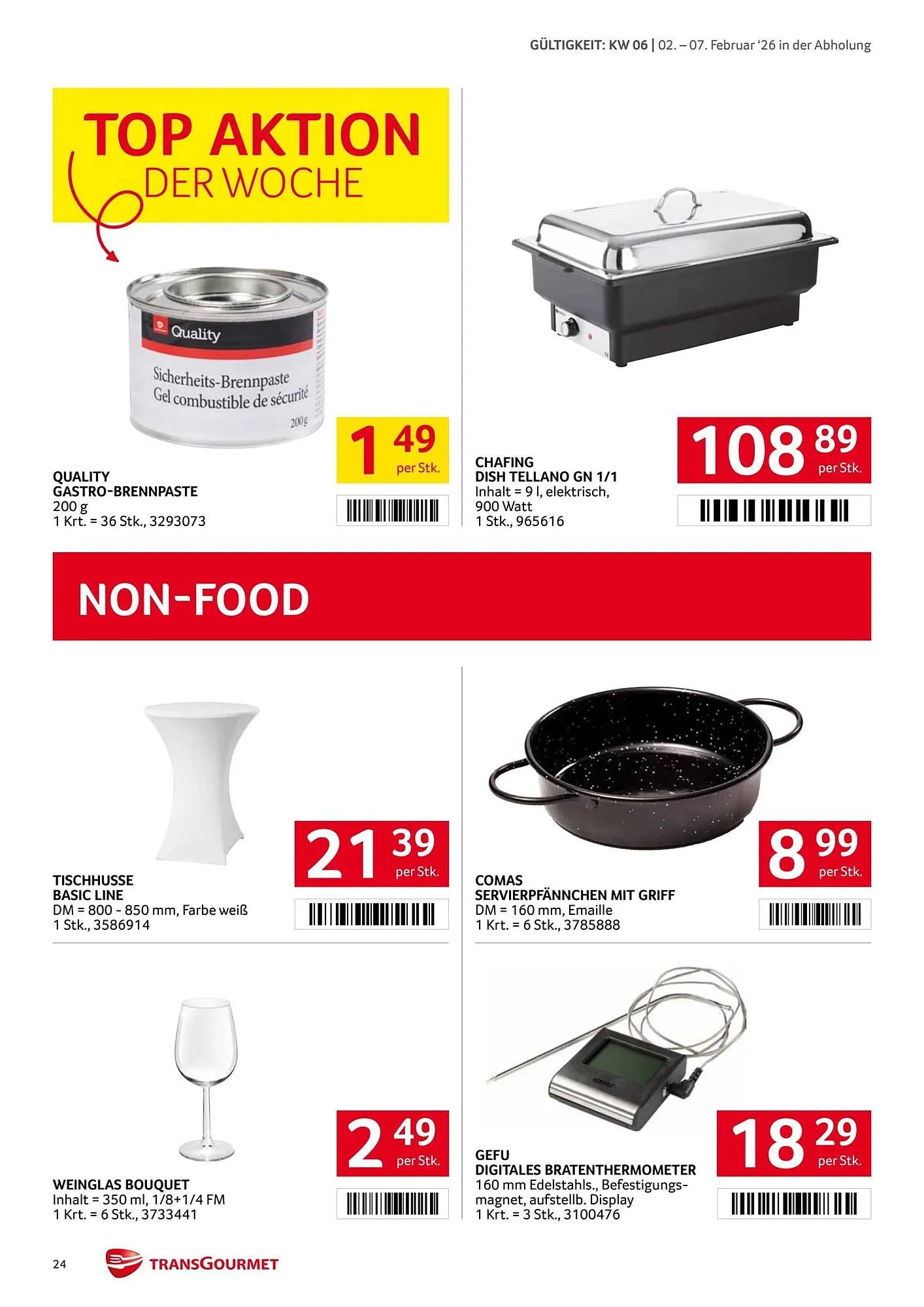 Transgourmet Flugblatt von 2. Februar bis 7. Februar 2026 - Flugblätt seite  23