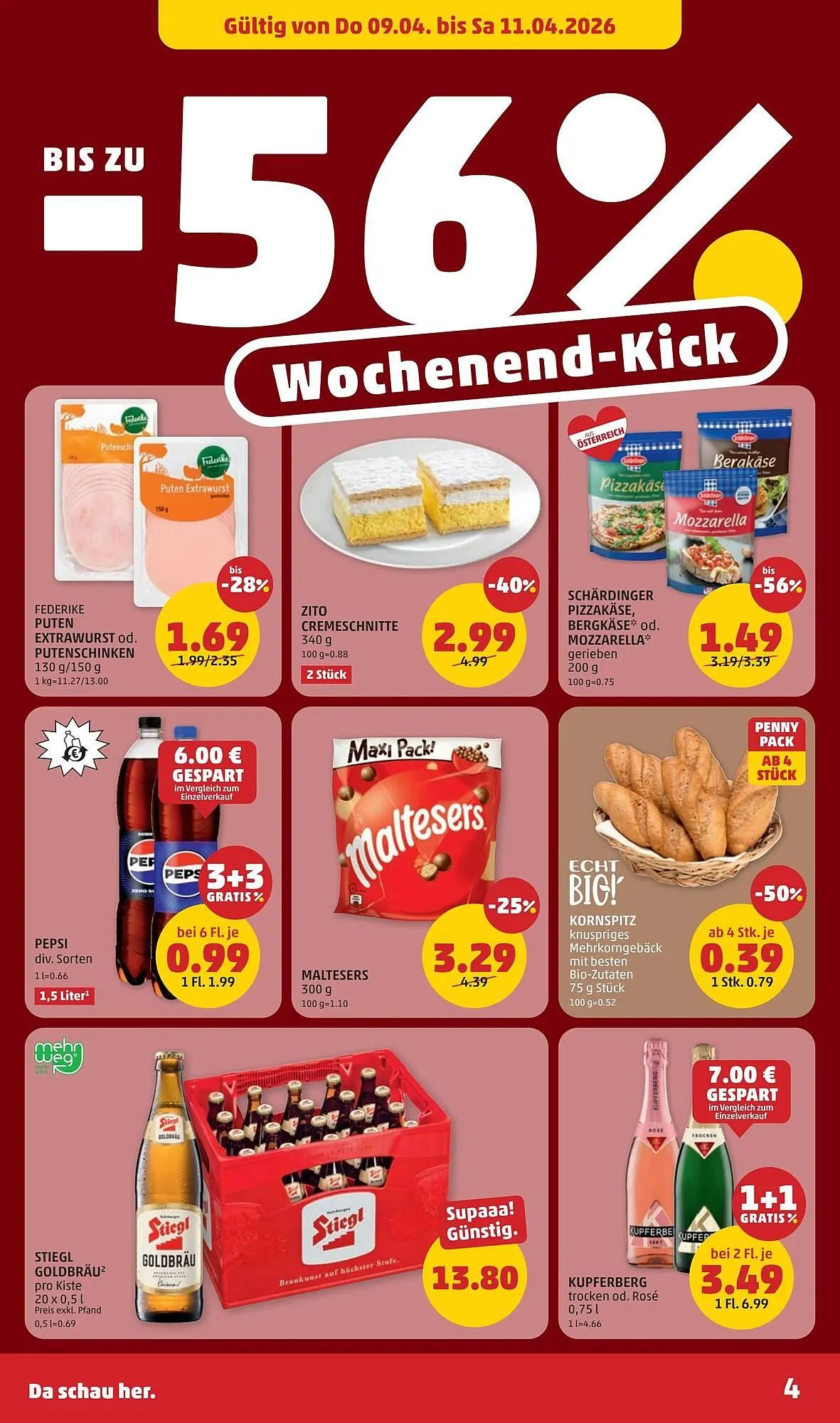 PENNY Flugblatt von 9. April bis 15. April 2026 - Flugblätt seite  4